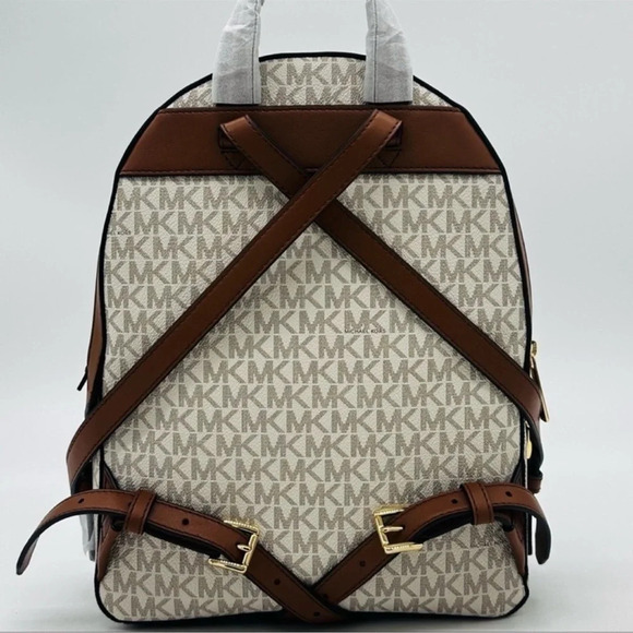 Michael Kors Medium Jaycee Zip Packet Backpack Vanilla - Picture 5 of 12
